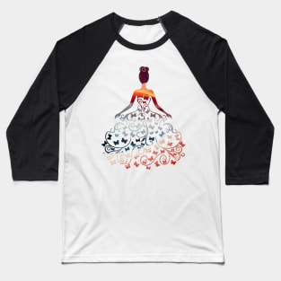 Women Art Butterfly Baseball T-Shirt